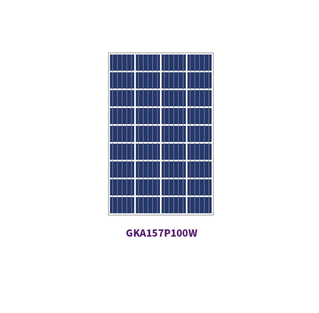 157mm POLY 36 cells 100W solar panel 
