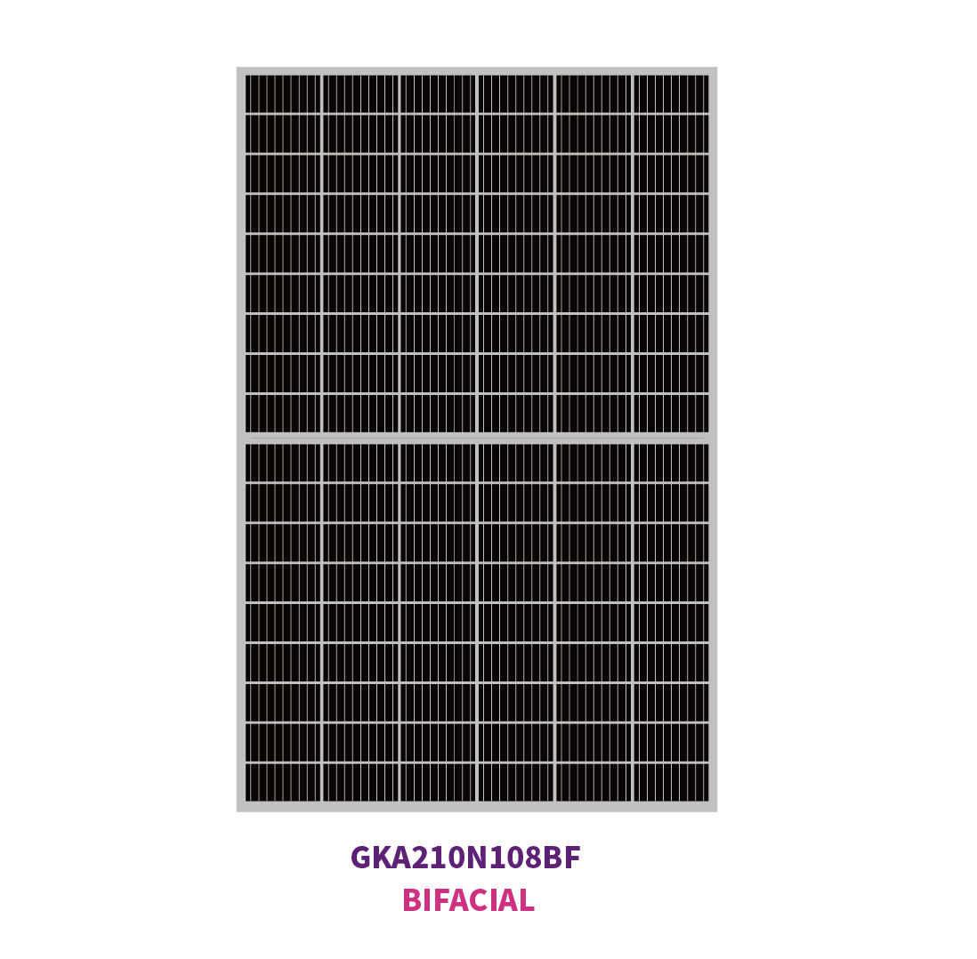 210mm N-TYPE mono 108 solar half cells 580W