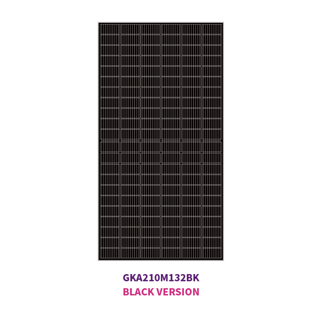210mm mono 132 solar half cells 675W