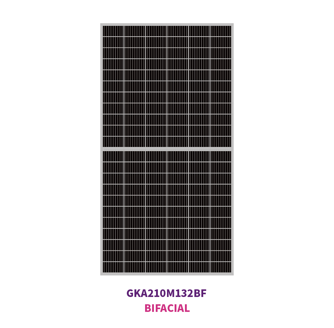 210mm mono 132 solar half cells 675W