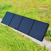 100W 2 folder portable Photovoltaic Solar panels module bag for camping trips