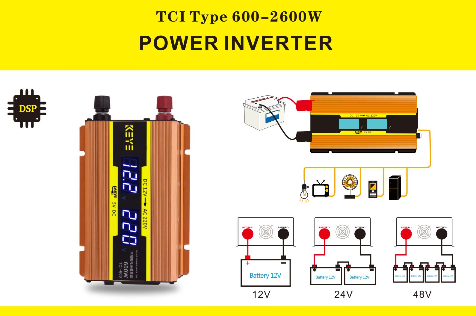 2600w small off grid hybird solar charge inverter not built-in controller 2200w 1600w 1200w 600w