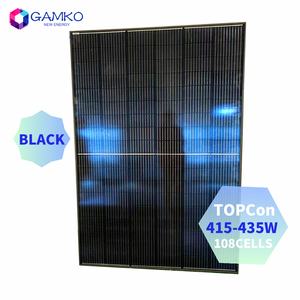 High efficiency bifacial full black solar panels home use solar panel 430w 435w panels solar TOPCon 415w 420w 425w