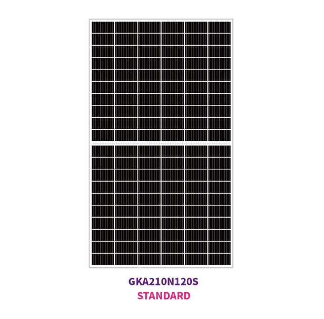 210mm N-TYPE mono 120 solar half cells 645W