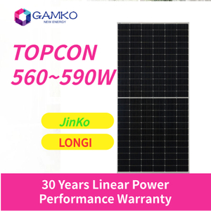 Arrival Price Highest Efficiency N Type Topcon Solar Panel 590W 580W 570W 560W For Solis, Growatt, Deye Inverter