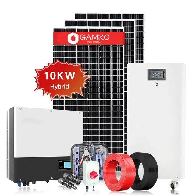 8KW Hybrid Solar Storage System PV Module Solar System Kit With Battery Home Use 5KW 10KW 12KW