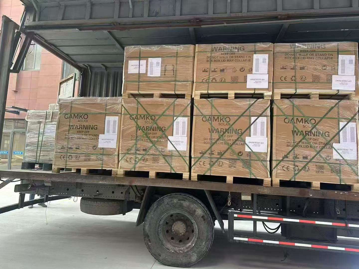 Delivery To Guinea 600W Solar Panels, Inverters And Battery