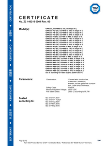 TUV CERTIFICATE SUD 02